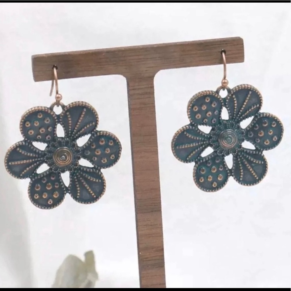 Flower Petals Dangle Earrings